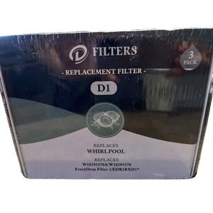 3 pack D Filter Refrigerator Water Filter D1 Whirl-pool Compatible New Sealed